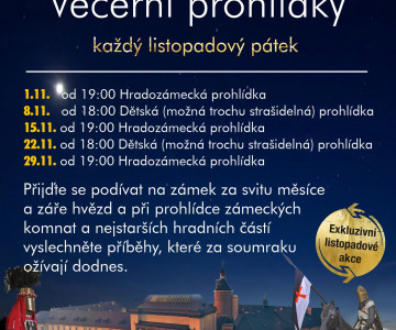 Večerní hradozámecká prohlídka zámku Zbiroh